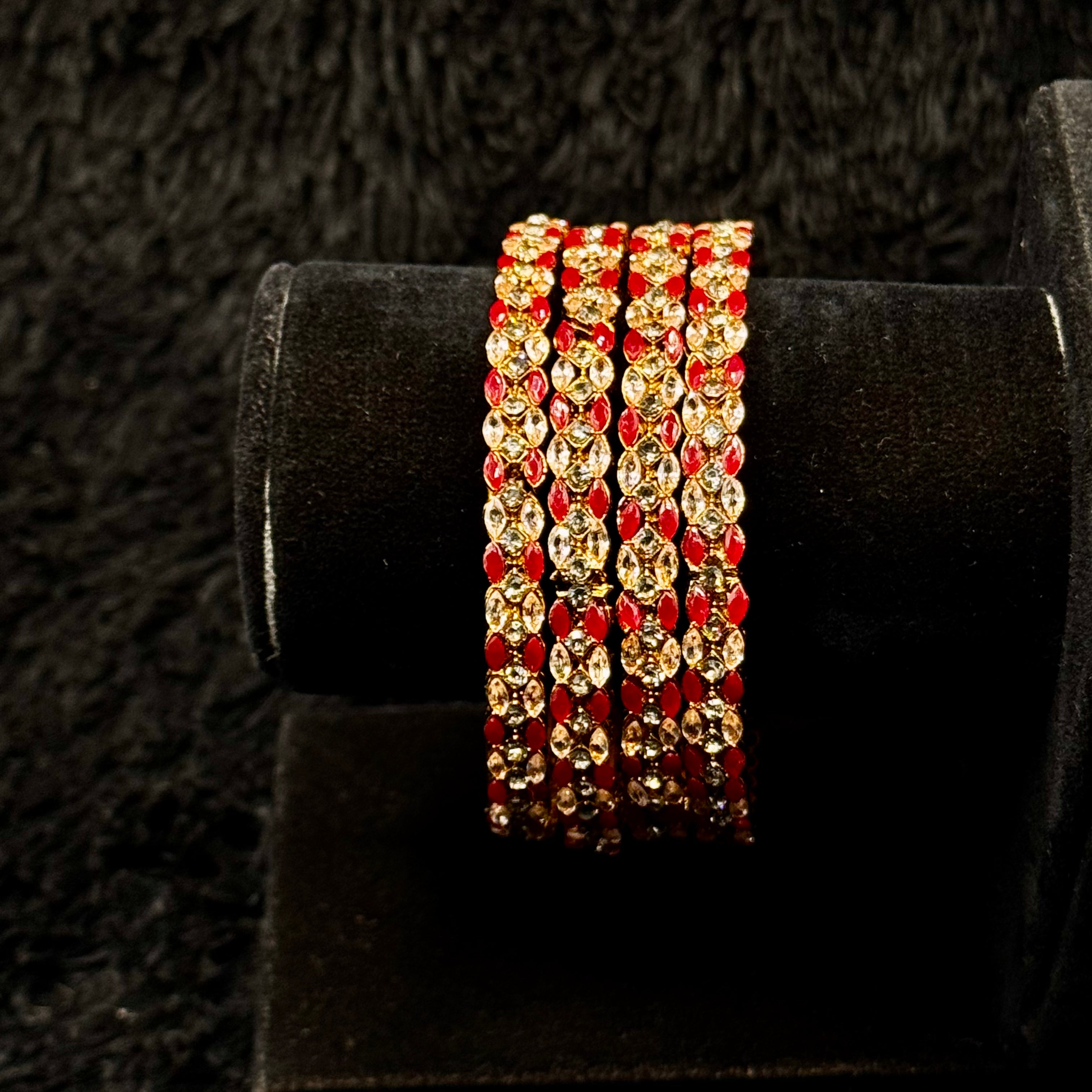 Ruby 4 Piece Bangle Set