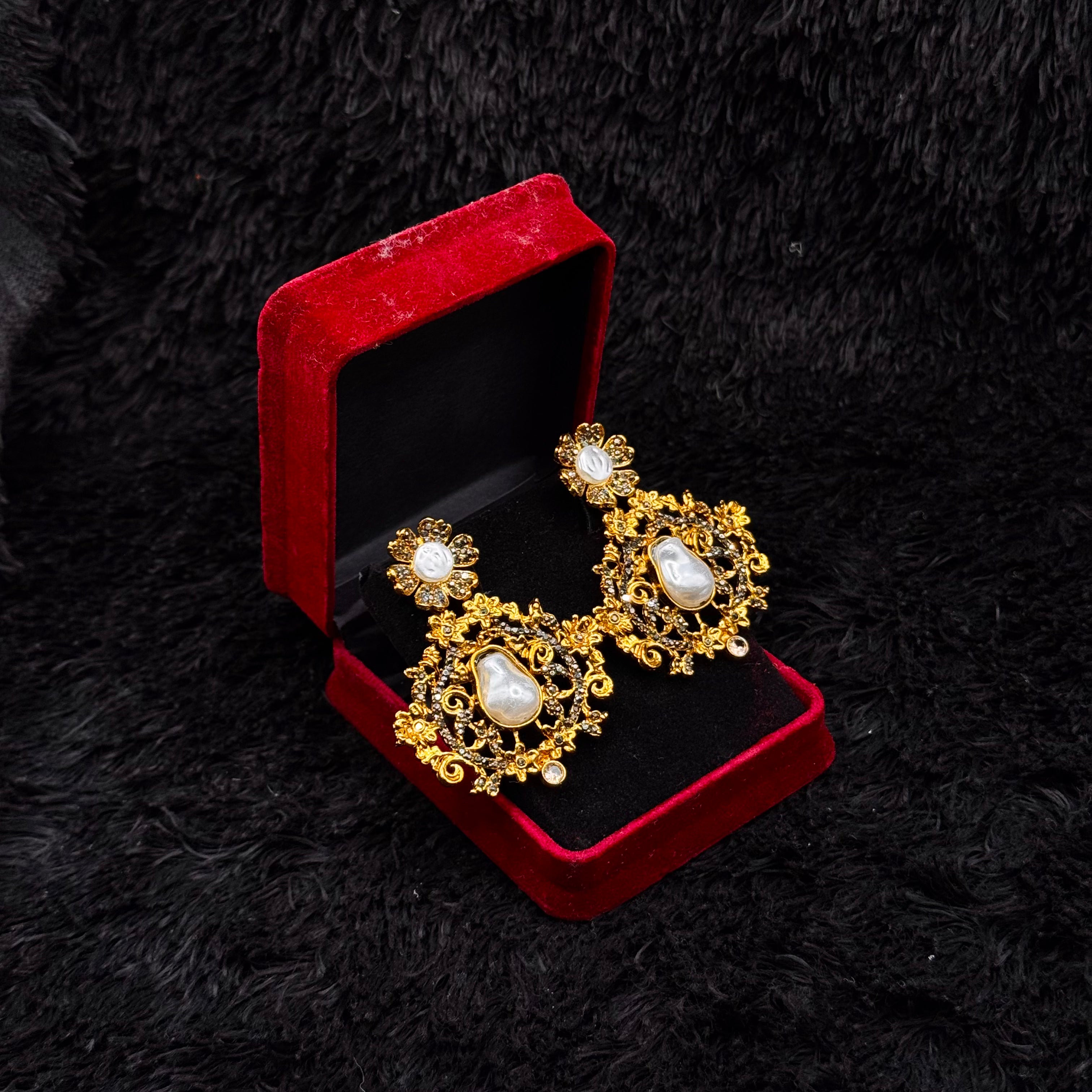 Rajwadi Mother of Pearl Earrings
