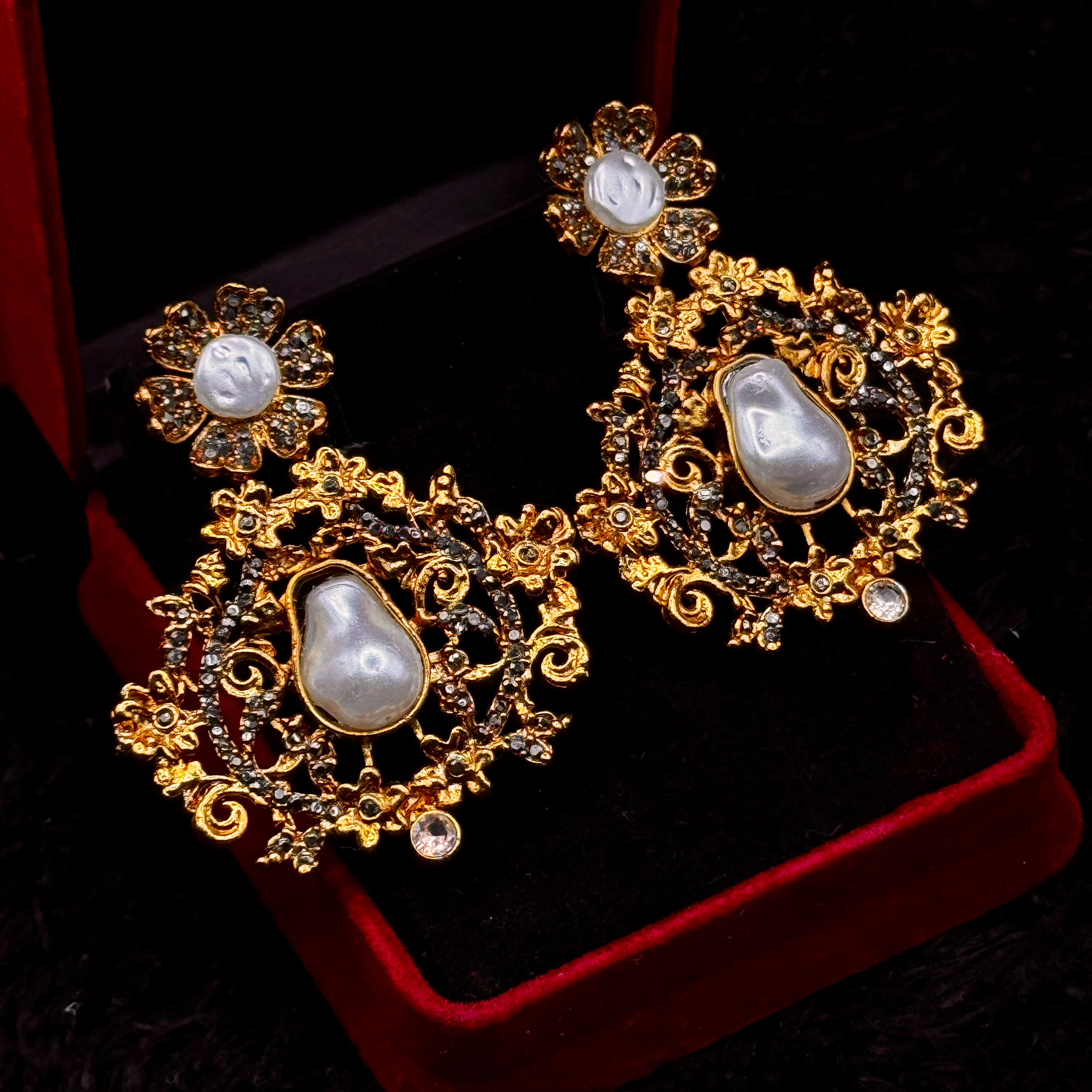 Rajwadi Mother of Pearl Earrings