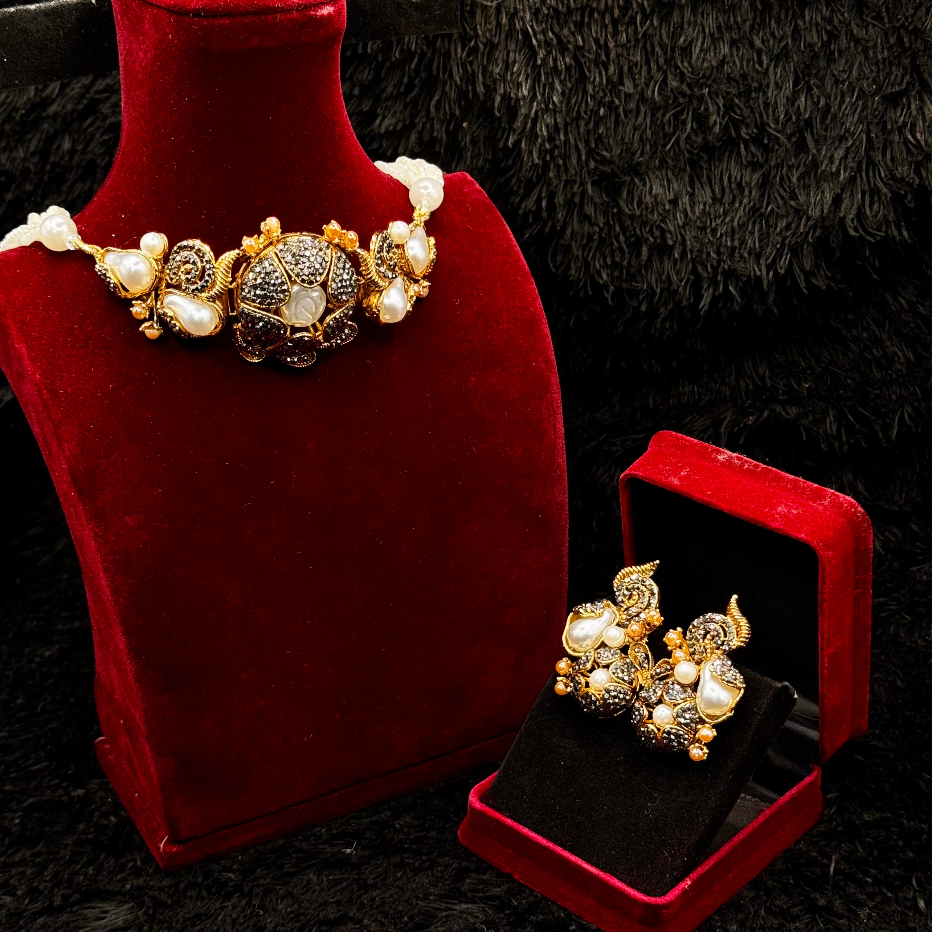 Branch Mother of Pearl Jewelry Set