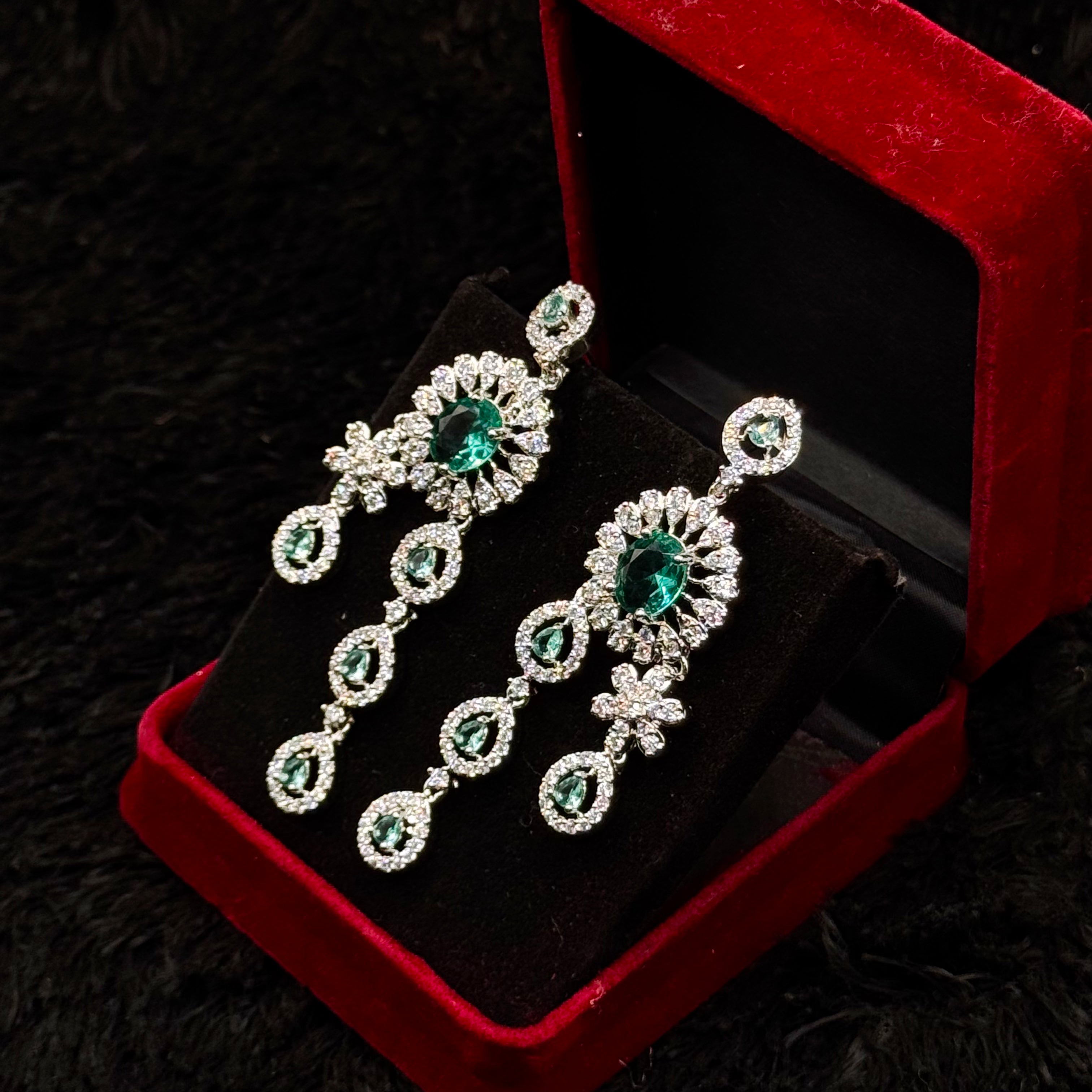 Indian AD Cubic Jewelry Set