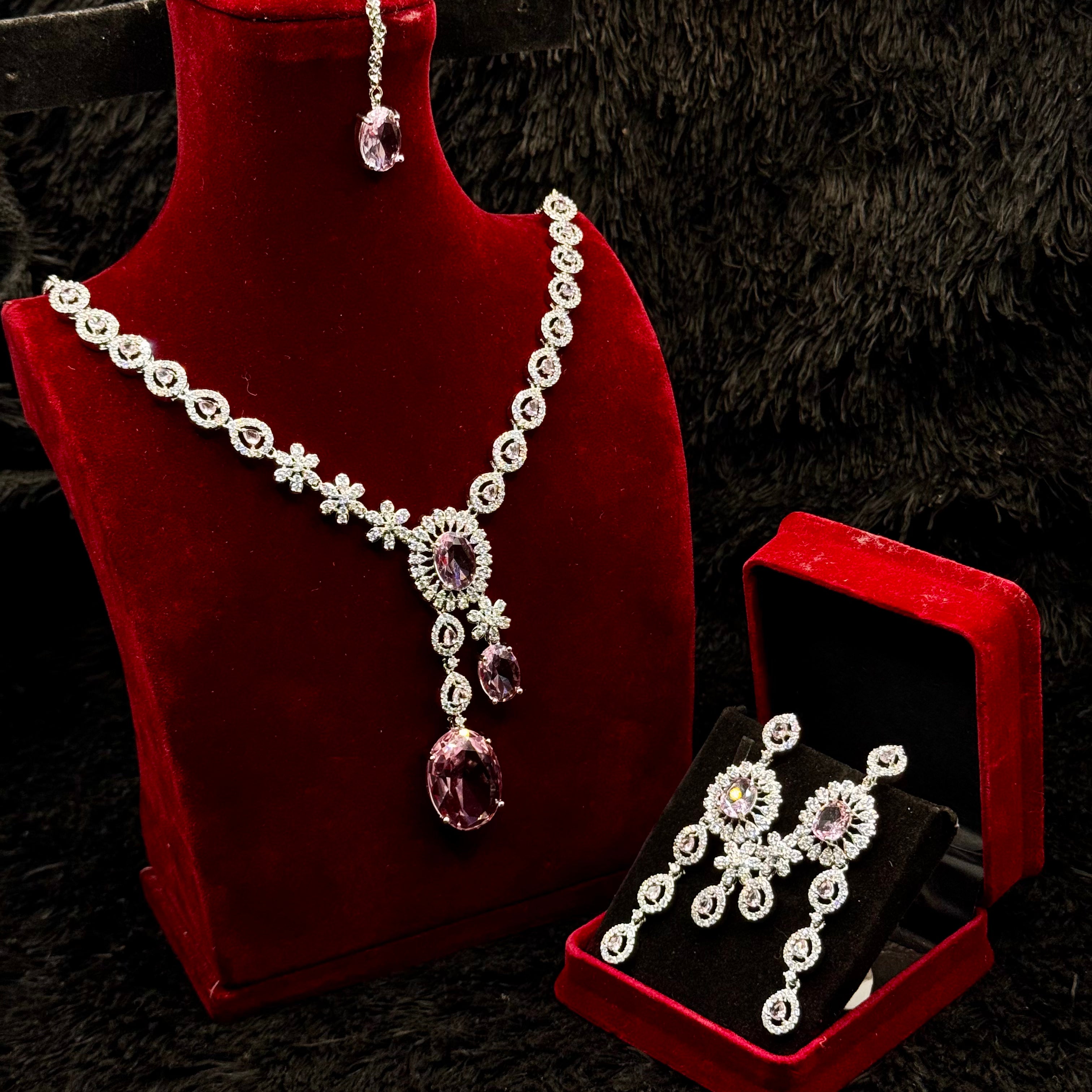 Premium Indian AD Cubic Jewelry Set