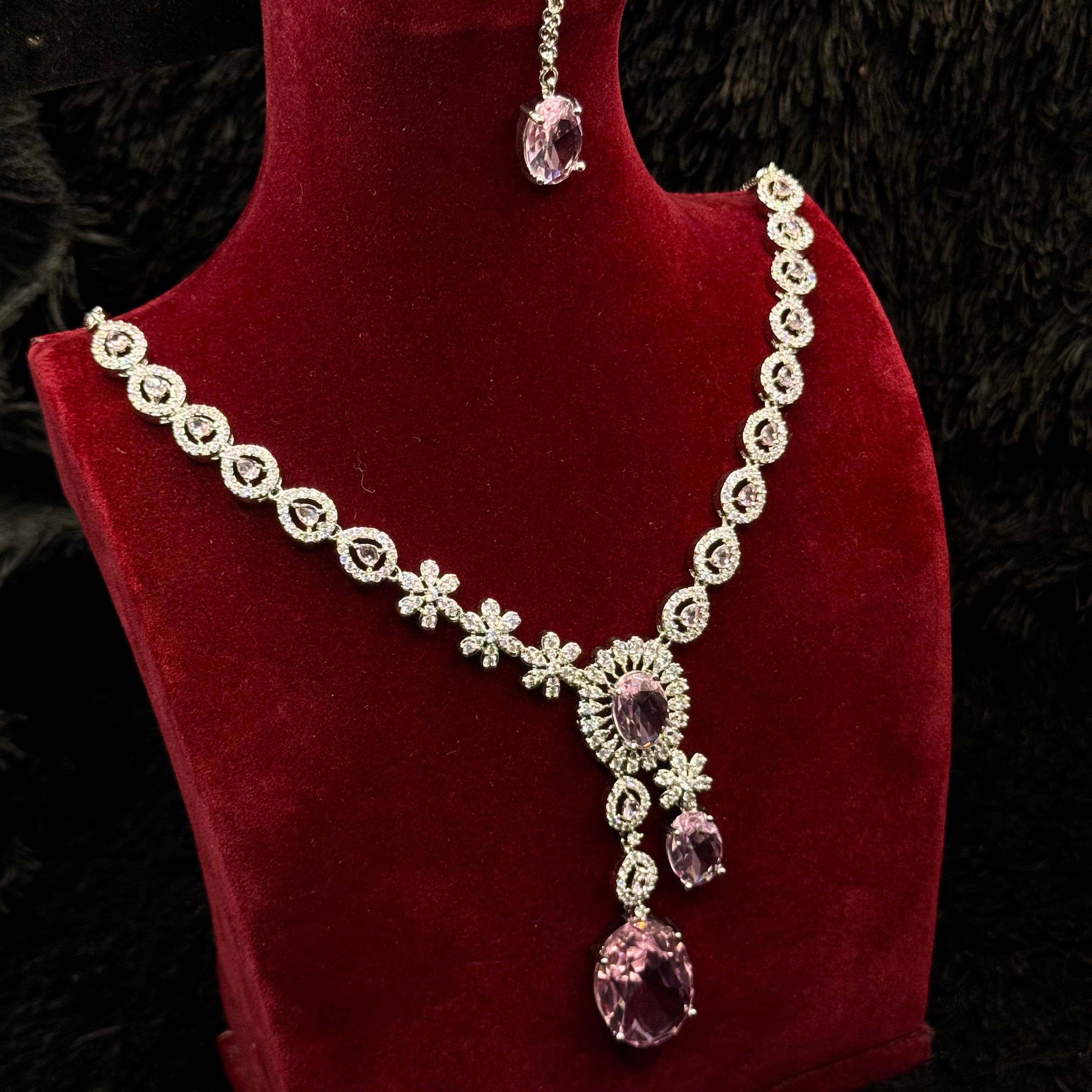 Premium Indian AD Cubic Jewelry Set