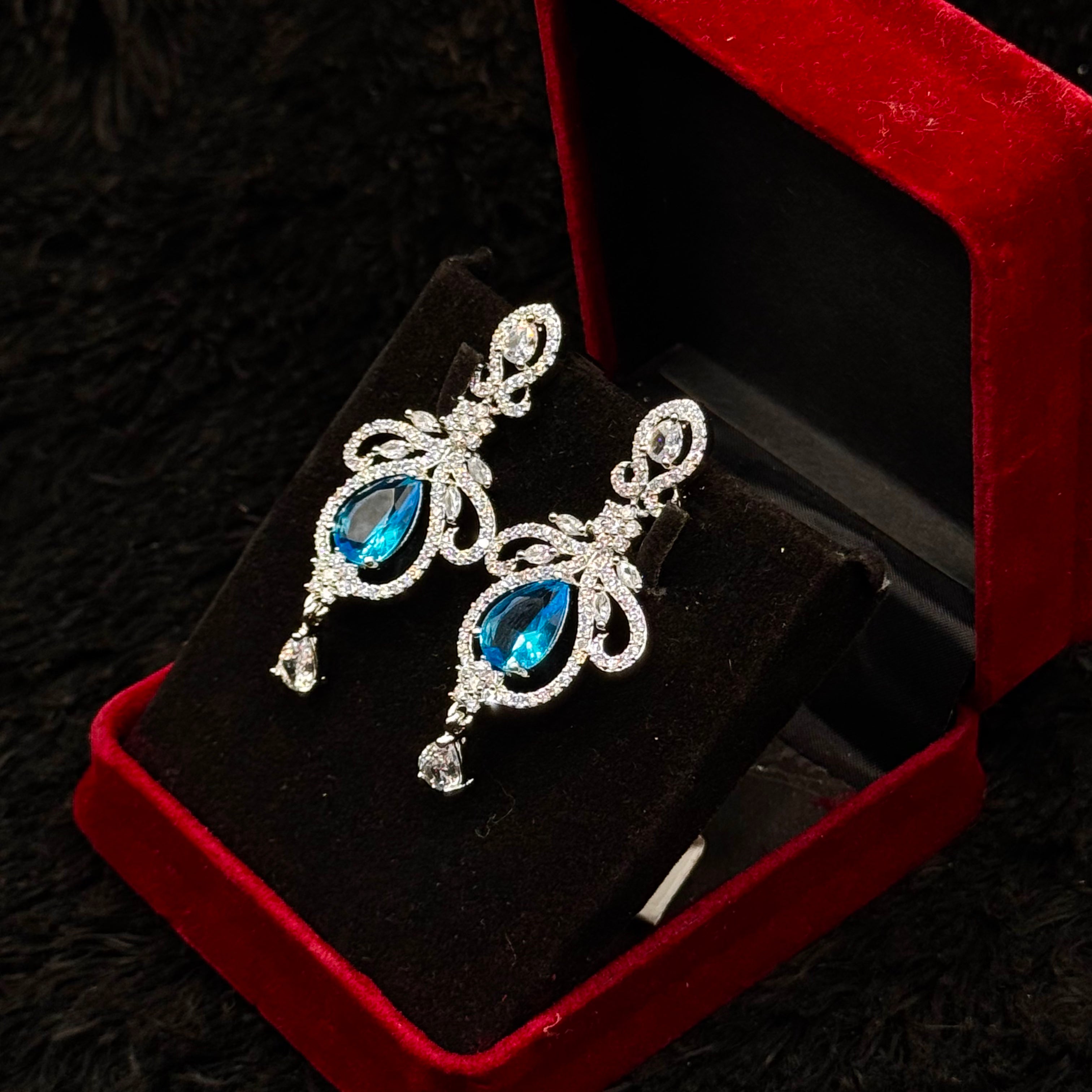 Luxurious Indian AD Cubic Jewelry Set