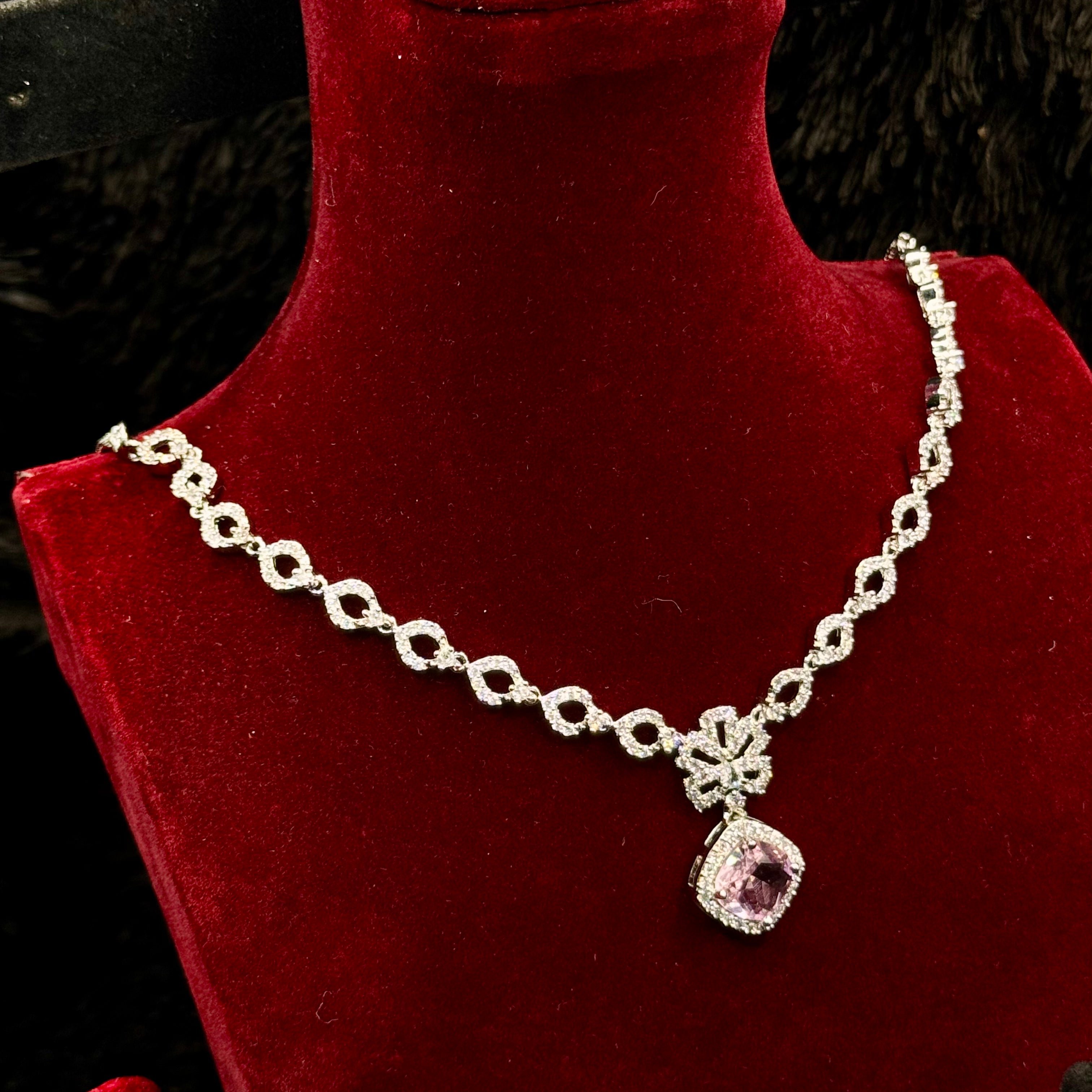 Premium Indian AD Cubic Combo Jewelry Set