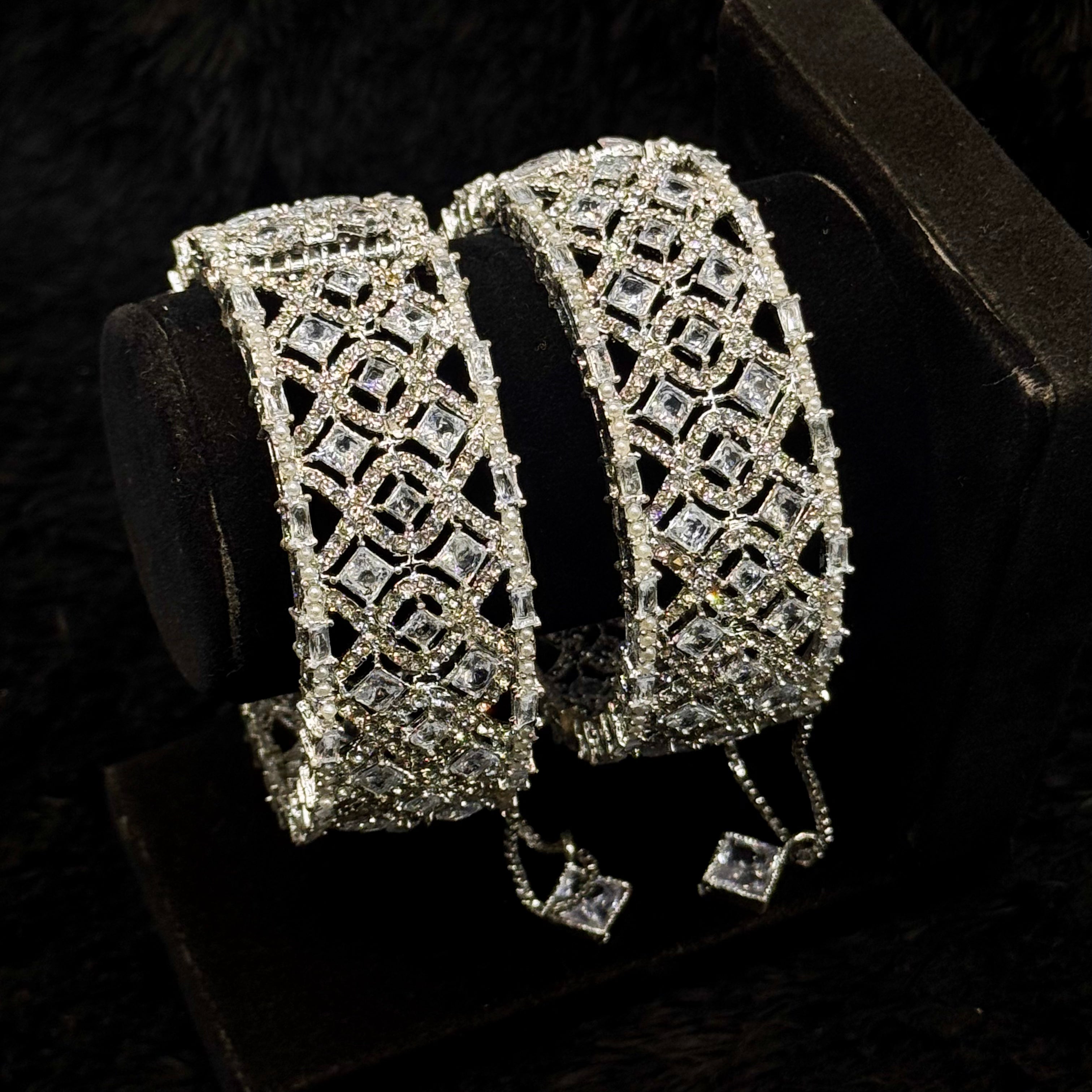 Zircon Style Openable Bangles