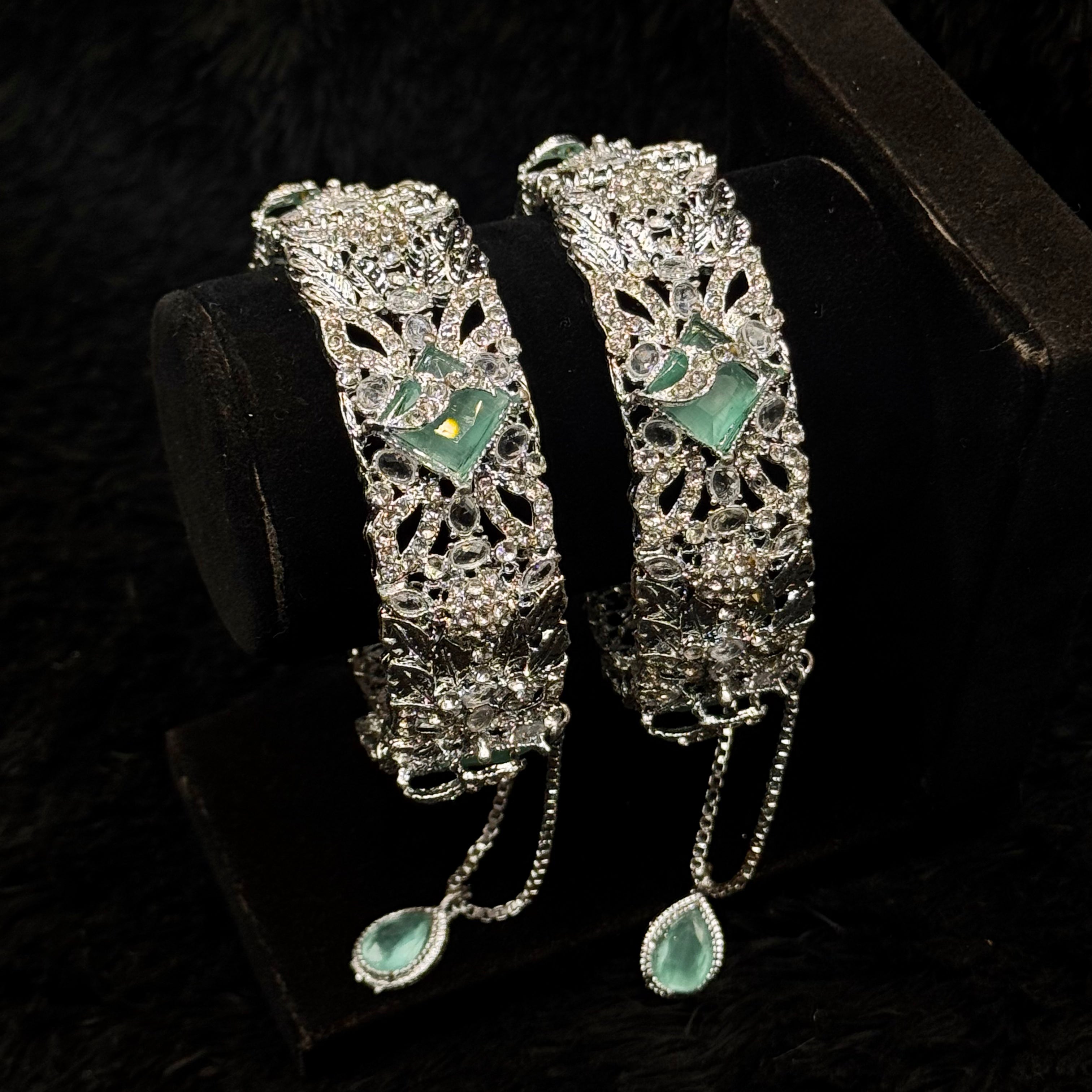 Elegant Zircon Style Openable Bangles