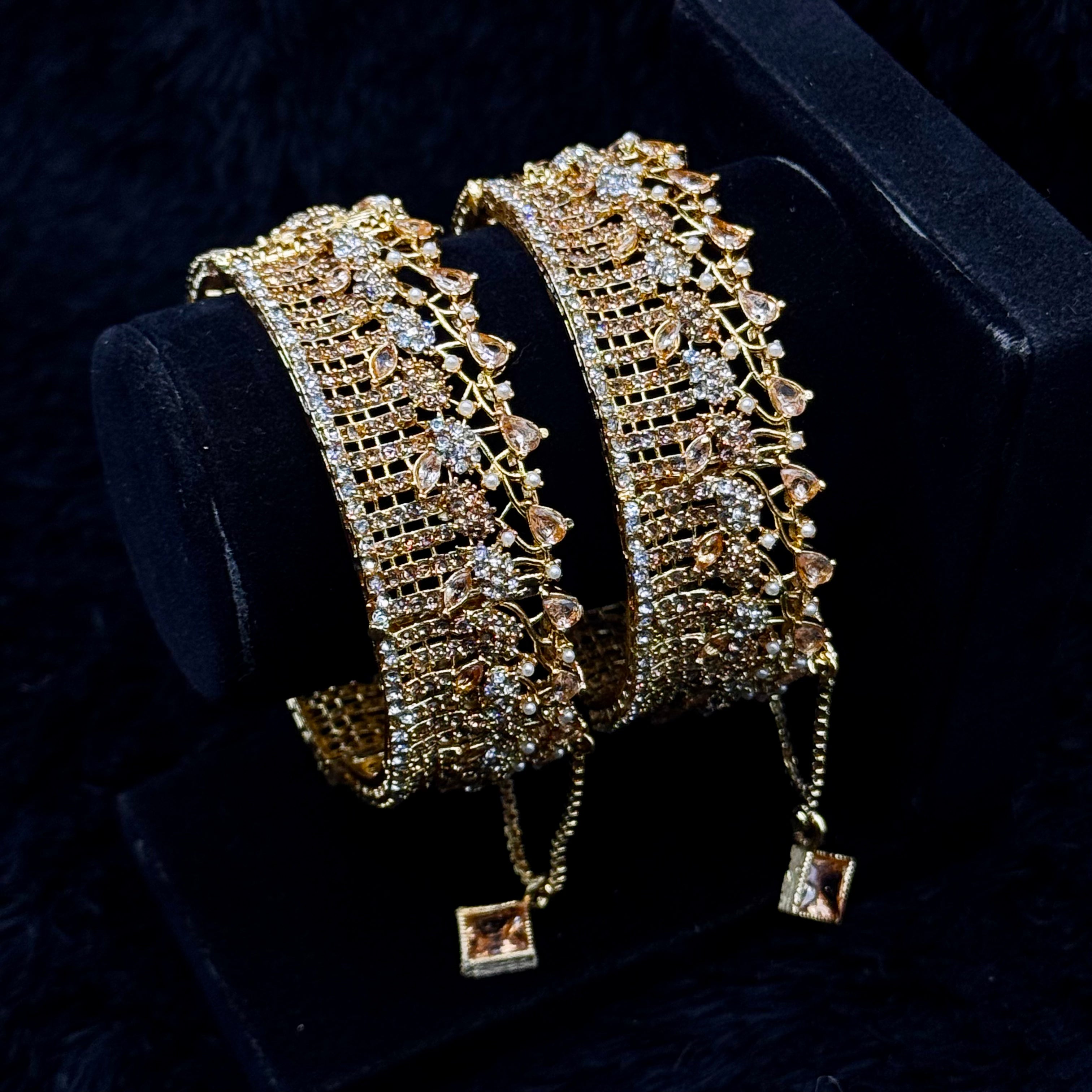 New Cutwork Cubic Openable Bangles