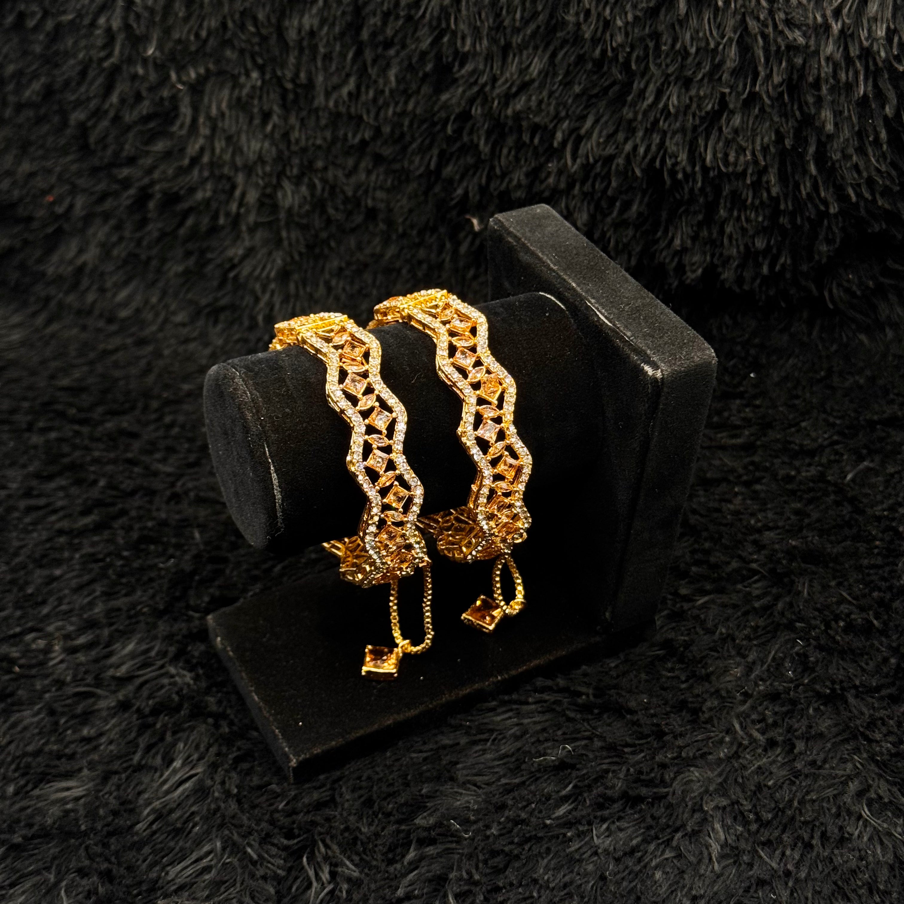 New Ziczac Cubic Openable Bangles