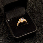 Sparkling Zircon Adjustable Rings