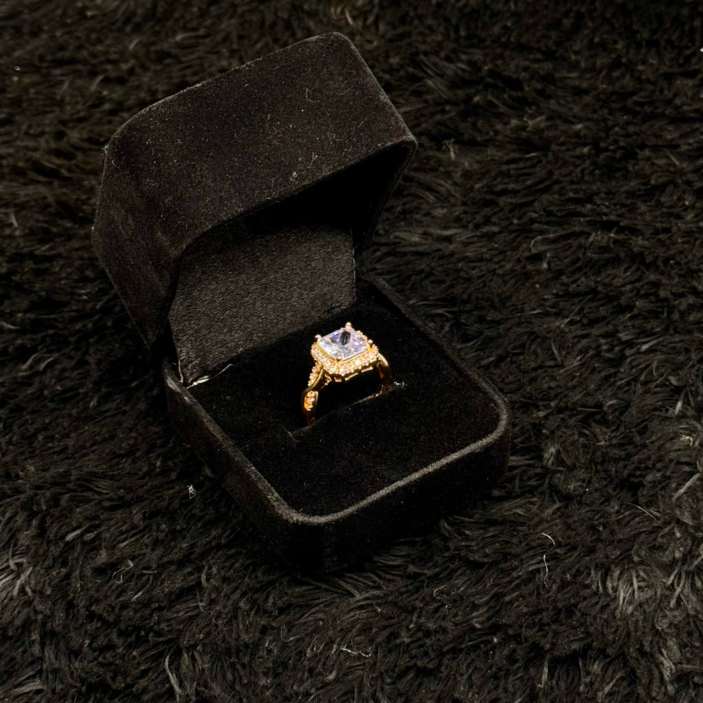 Sparkling Zircon Adjustable Rings