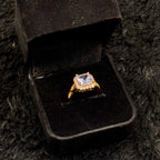 Sparkling Zircon Adjustable Rings