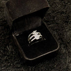 Sparkling Zircon Adjustable Rings