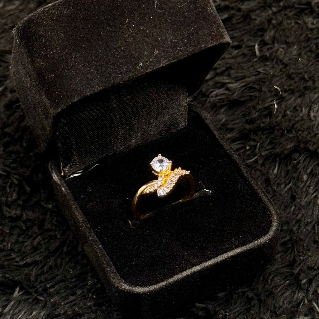 Sparkling Zircon Adjustable Rings