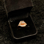 Sparkling Zircon Adjustable Rings