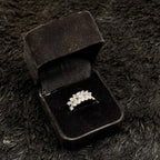 Sparkling Zircon Adjustable Rings