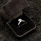 Sparkling Zircon Adjustable Rings