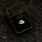 Sparkling Zircon Adjustable Rings