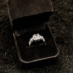 Sparkling Zircon Adjustable Rings