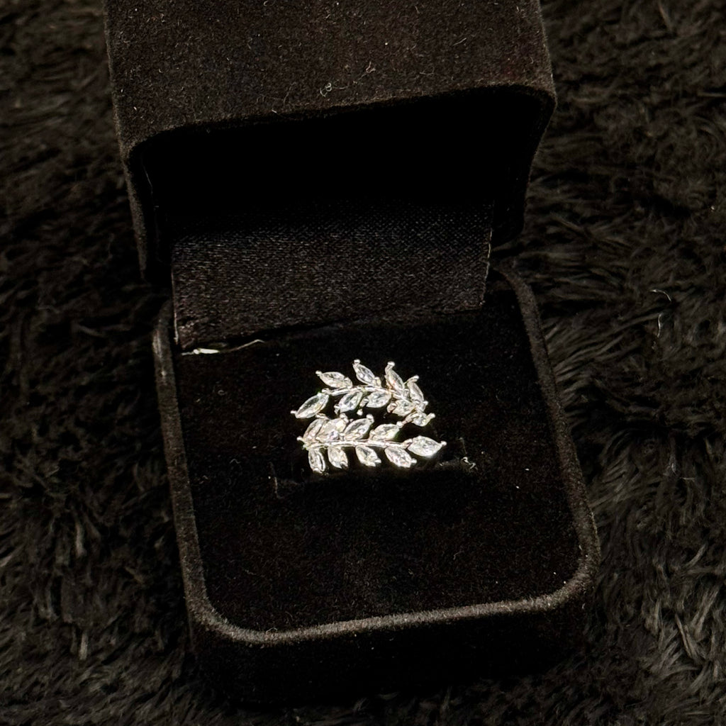 Sparkling Zircon Adjustable Rings