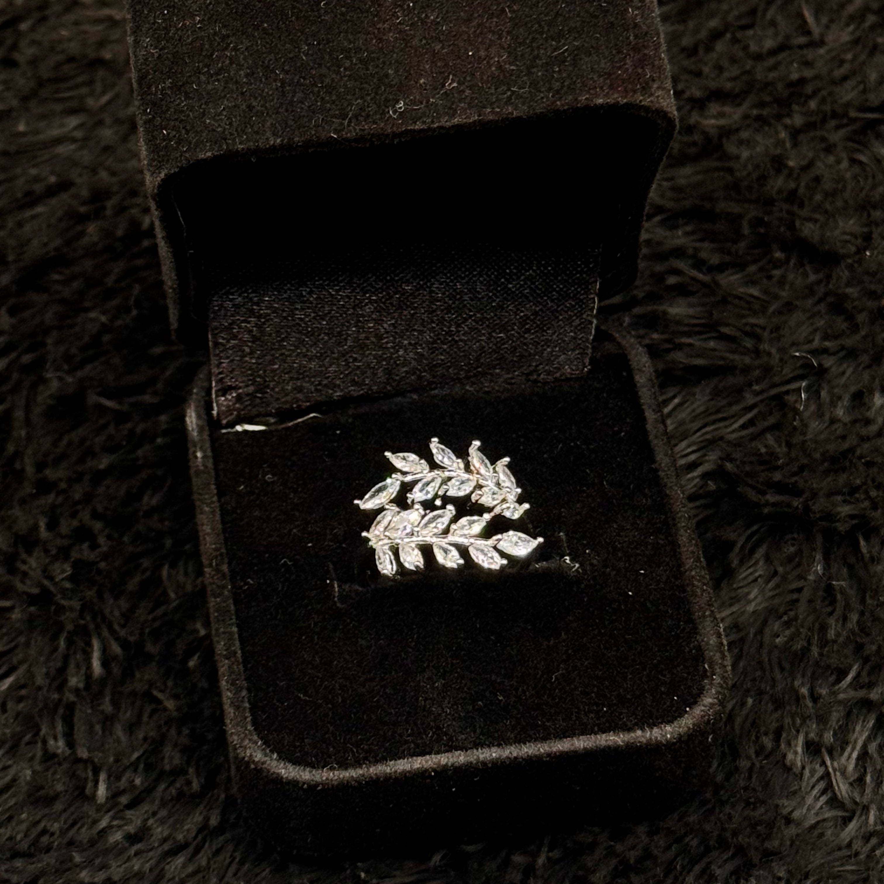 Sparkling Zircon Adjustable Rings