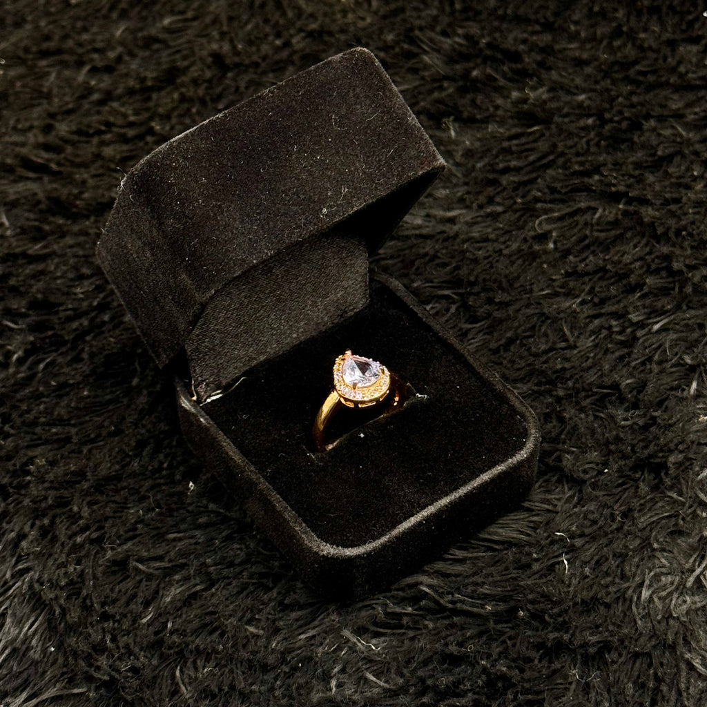 Sparkling Zircon Adjustable Rings