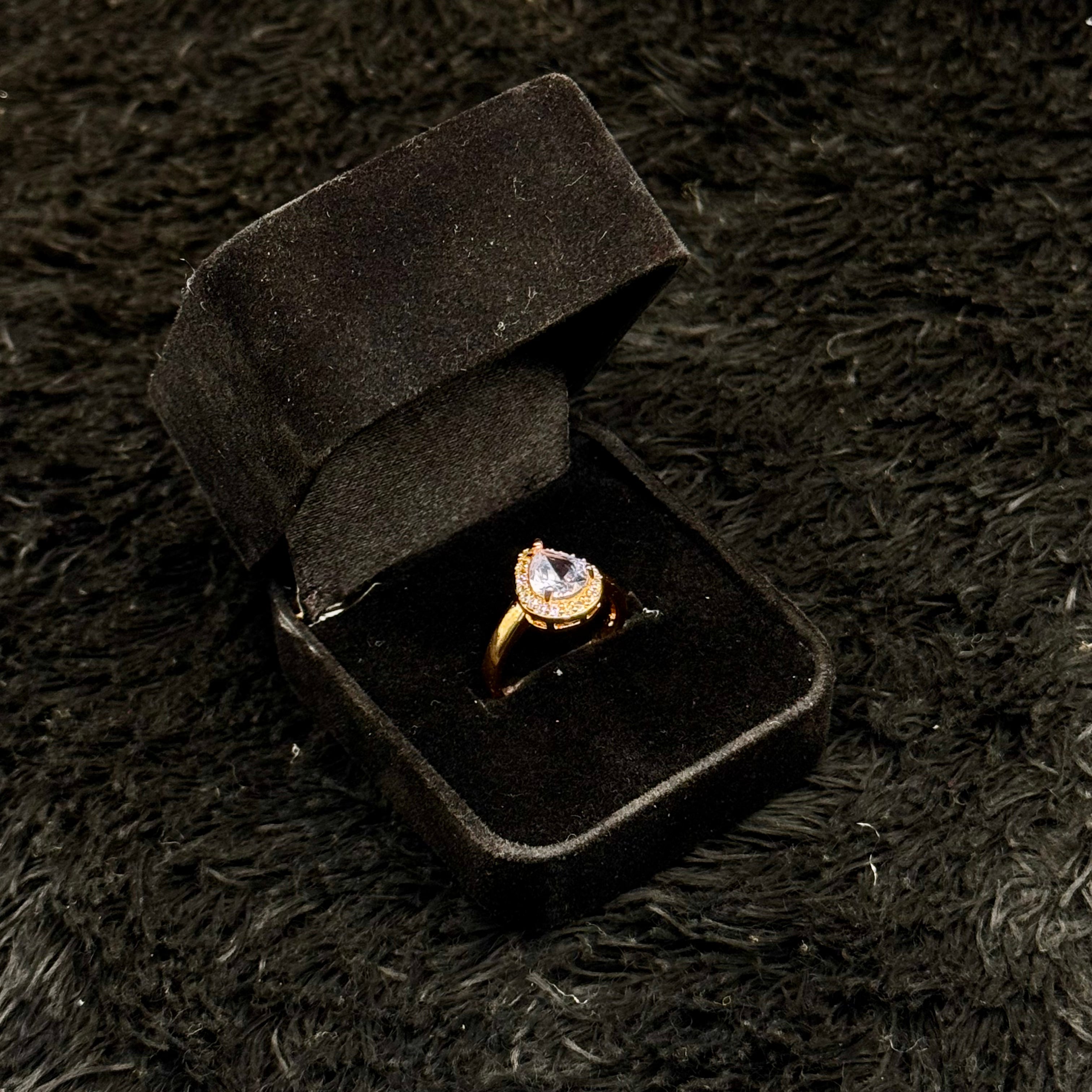 Sparkling Zircon Adjustable Rings