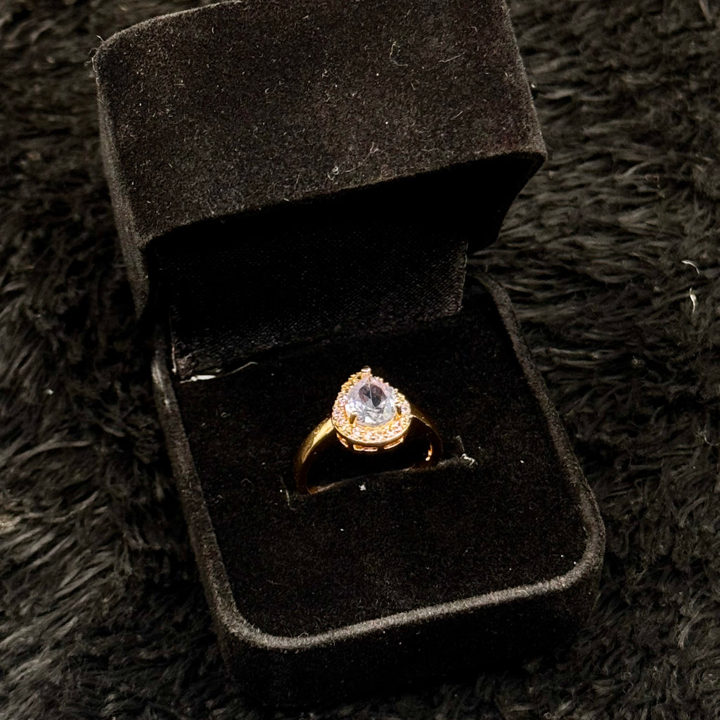 Sparkling Zircon Adjustable Rings