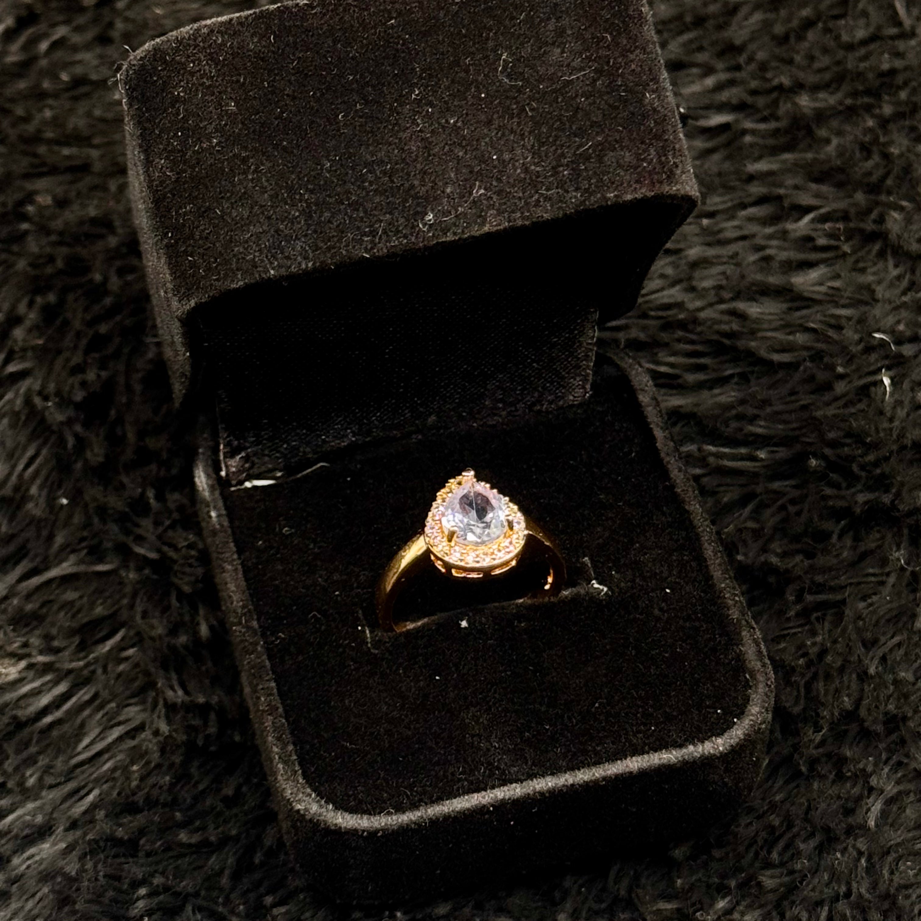 Sparkling Zircon Adjustable Rings