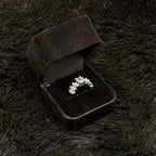 Sparkling Zircon Adjustable Rings