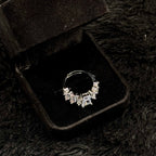Sparkling Zircon Adjustable Rings