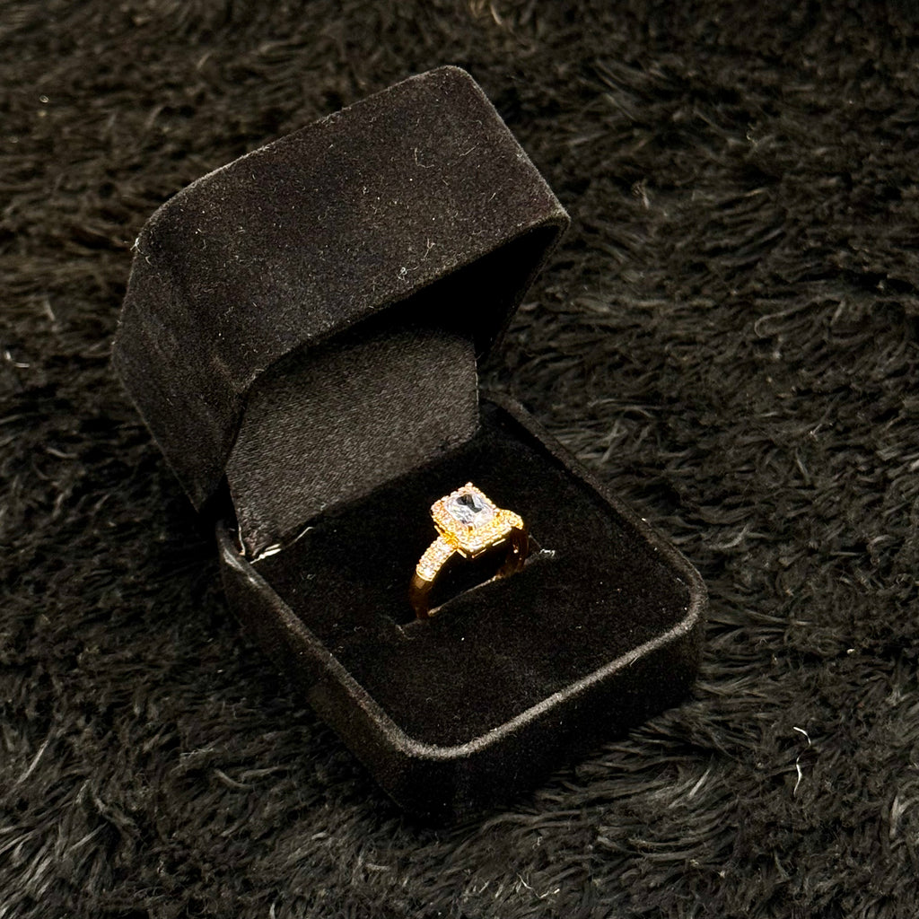 Sparkling Zircon Adjustable Rings