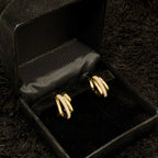Elegant Gold Stud Earrings