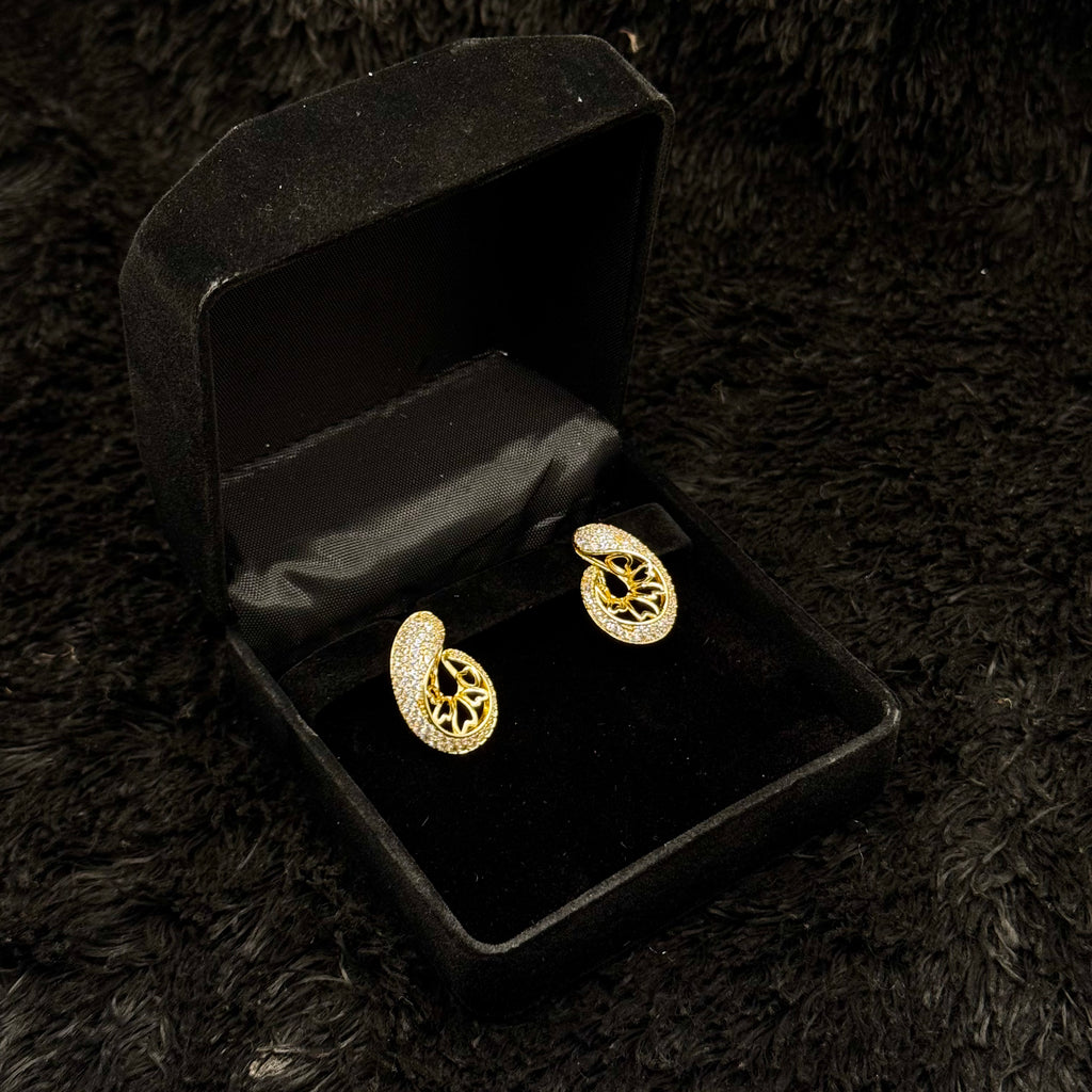 Classic Golden Stud Earrings