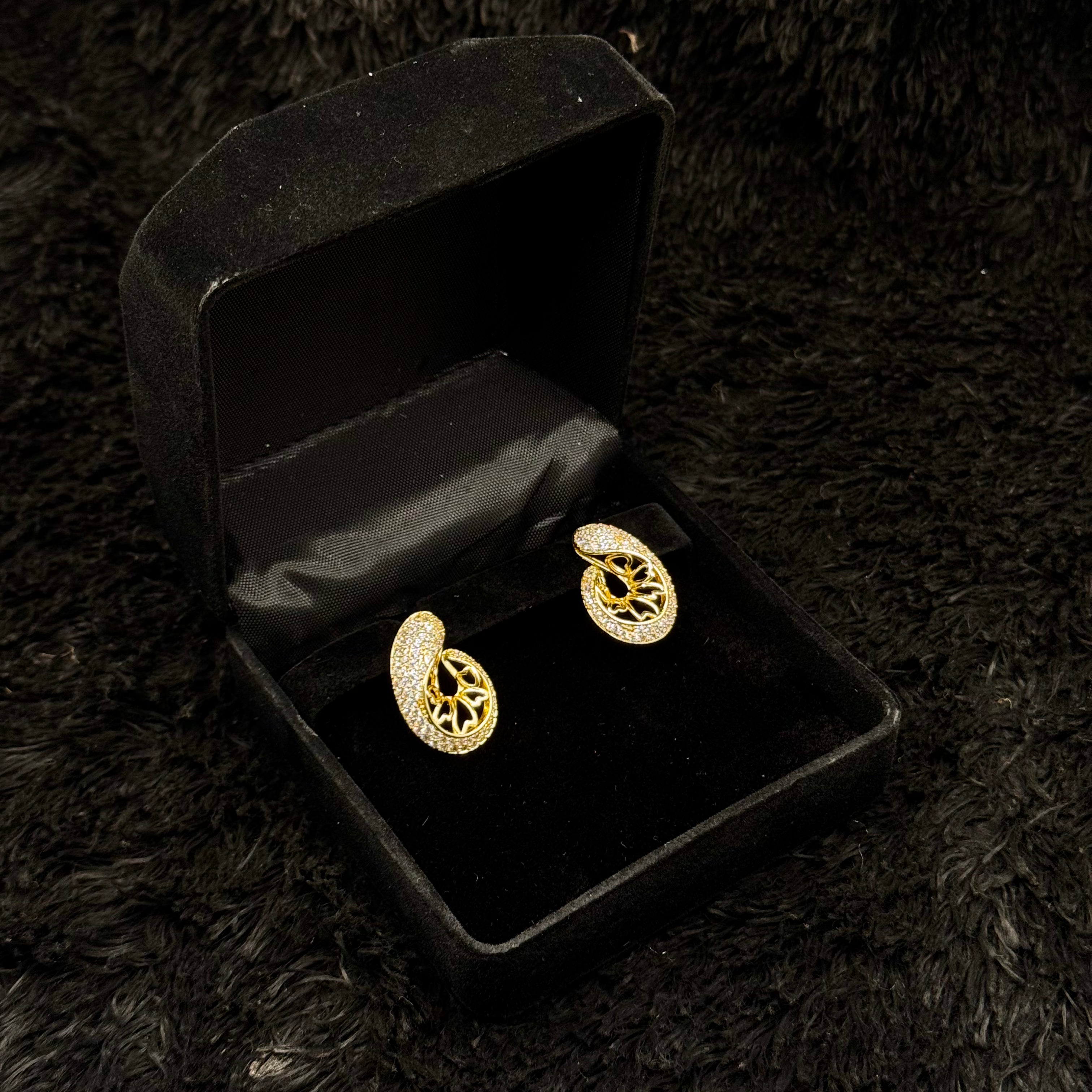 Classic Golden Stud Earrings