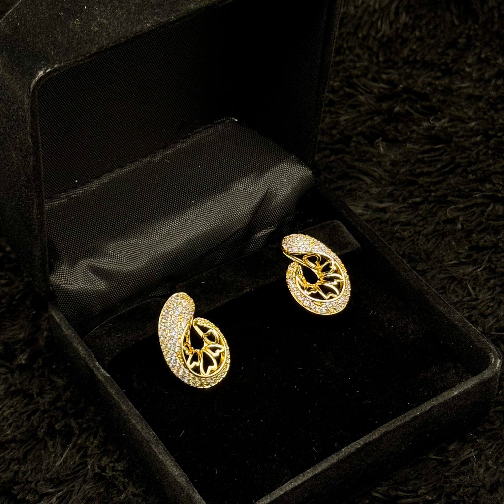 Classic Golden Stud Earrings