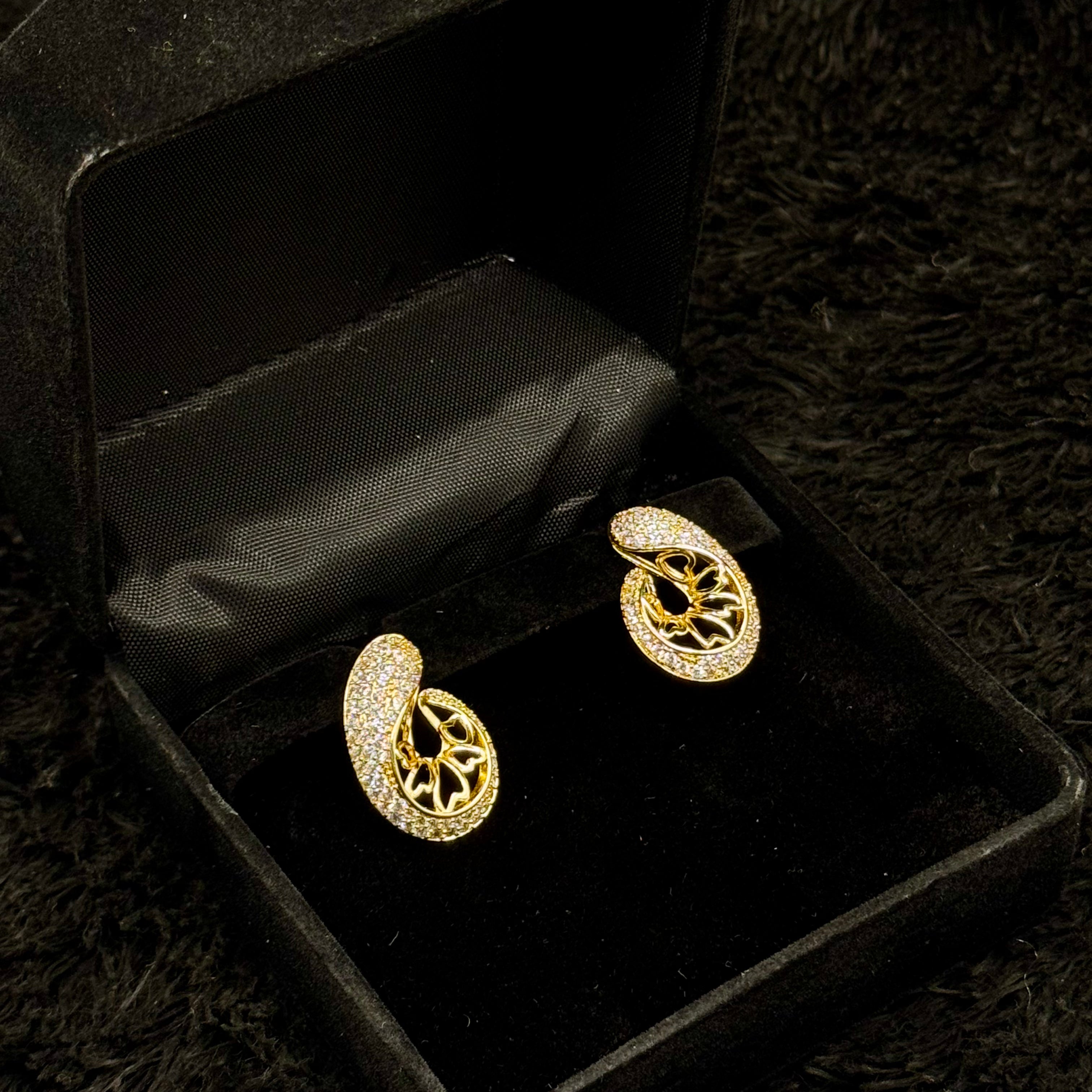 Classic Golden Stud Earrings