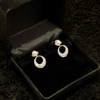 Stylish Silver Pearl Stud Earrings