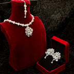 Elegant Silver Necklace Set