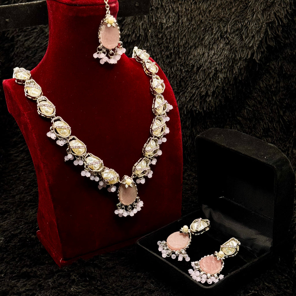 Mother of Pearl Egyptian Style Set (Silver Mint Finish)