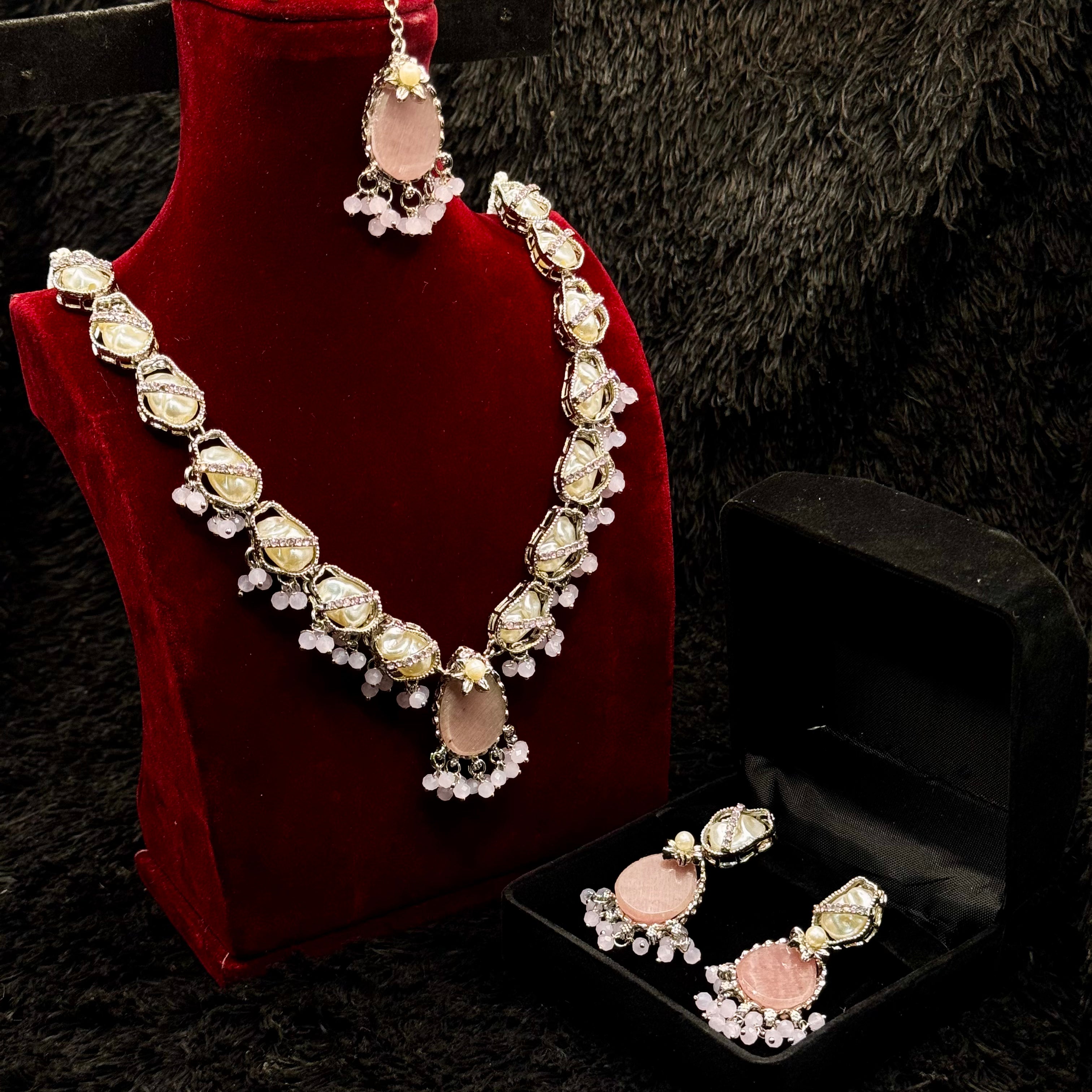 Mother of Pearl Egyptian Style Set (Silver Mint Finish)