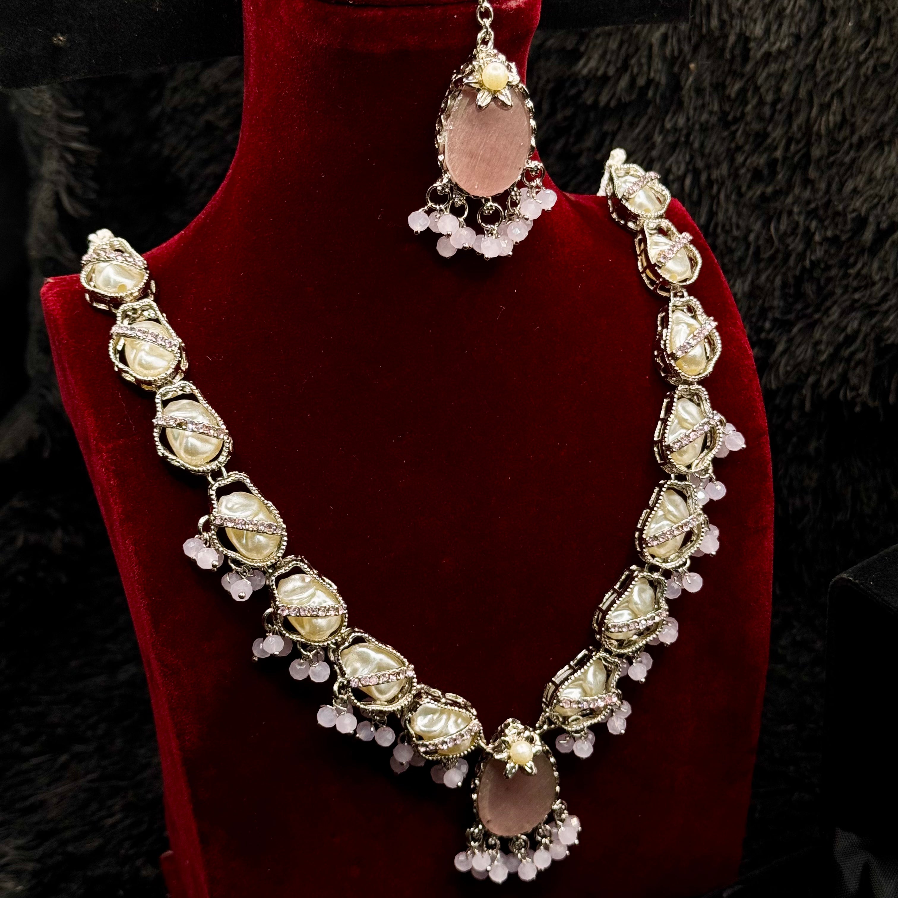 Mother of Pearl Egyptian Style Set (Silver Mint Finish)