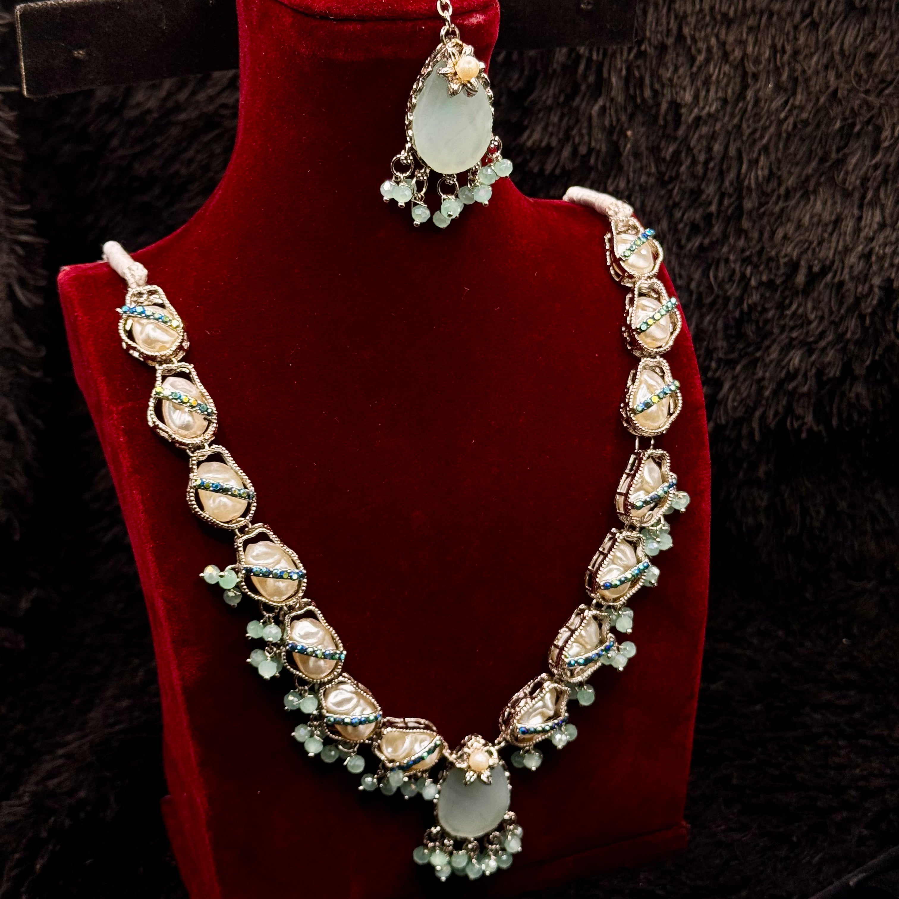 Mother of Pearl Egyptian Style Jewelry Set
