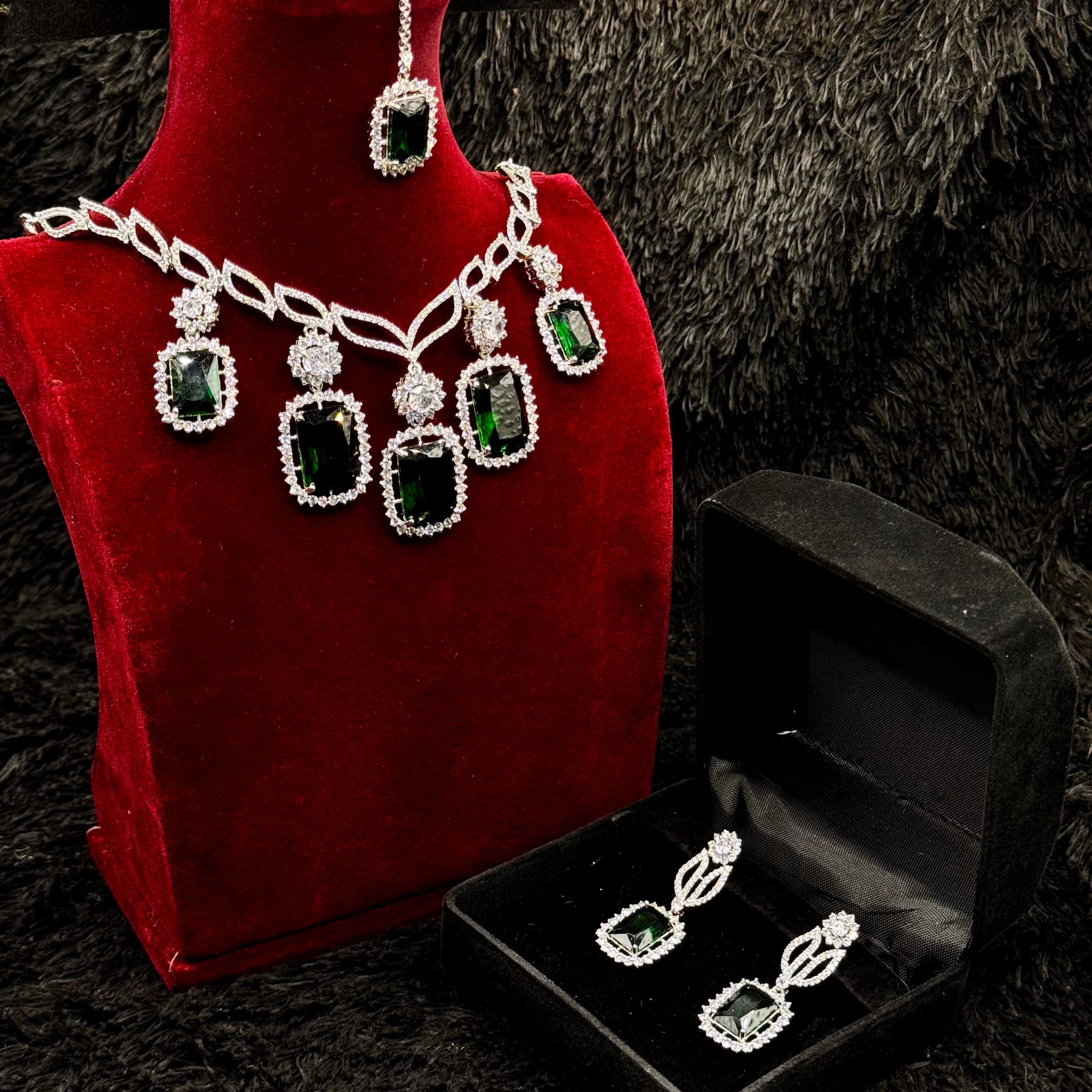 Original Indian Cubic Jewelry Set