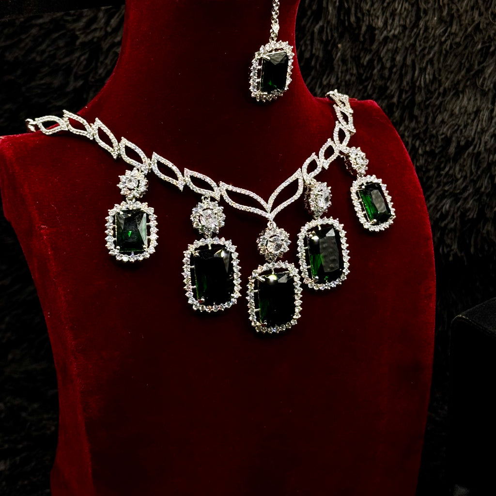 Original Indian Cubic Jewelry Set