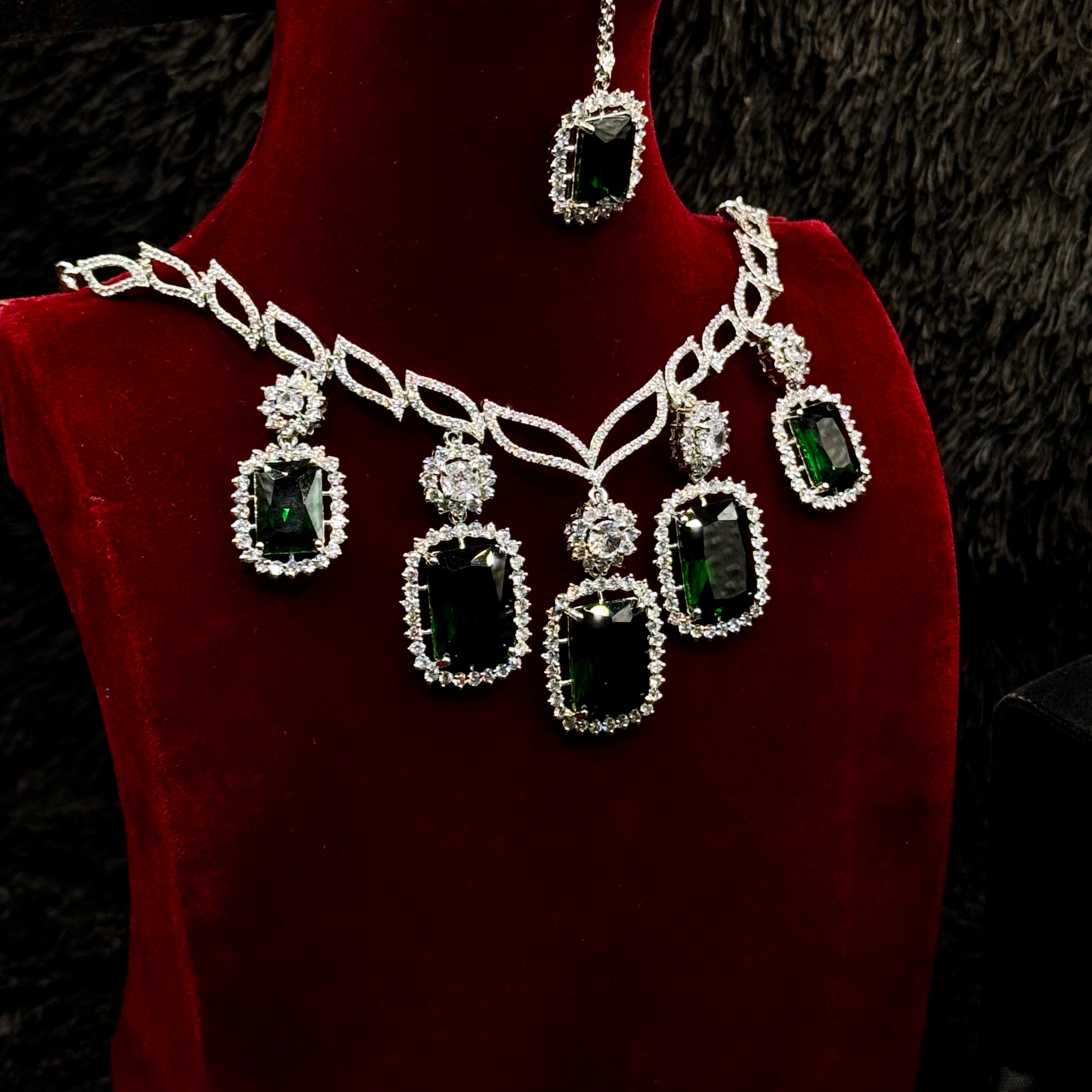 Original Indian Cubic Jewelry Set