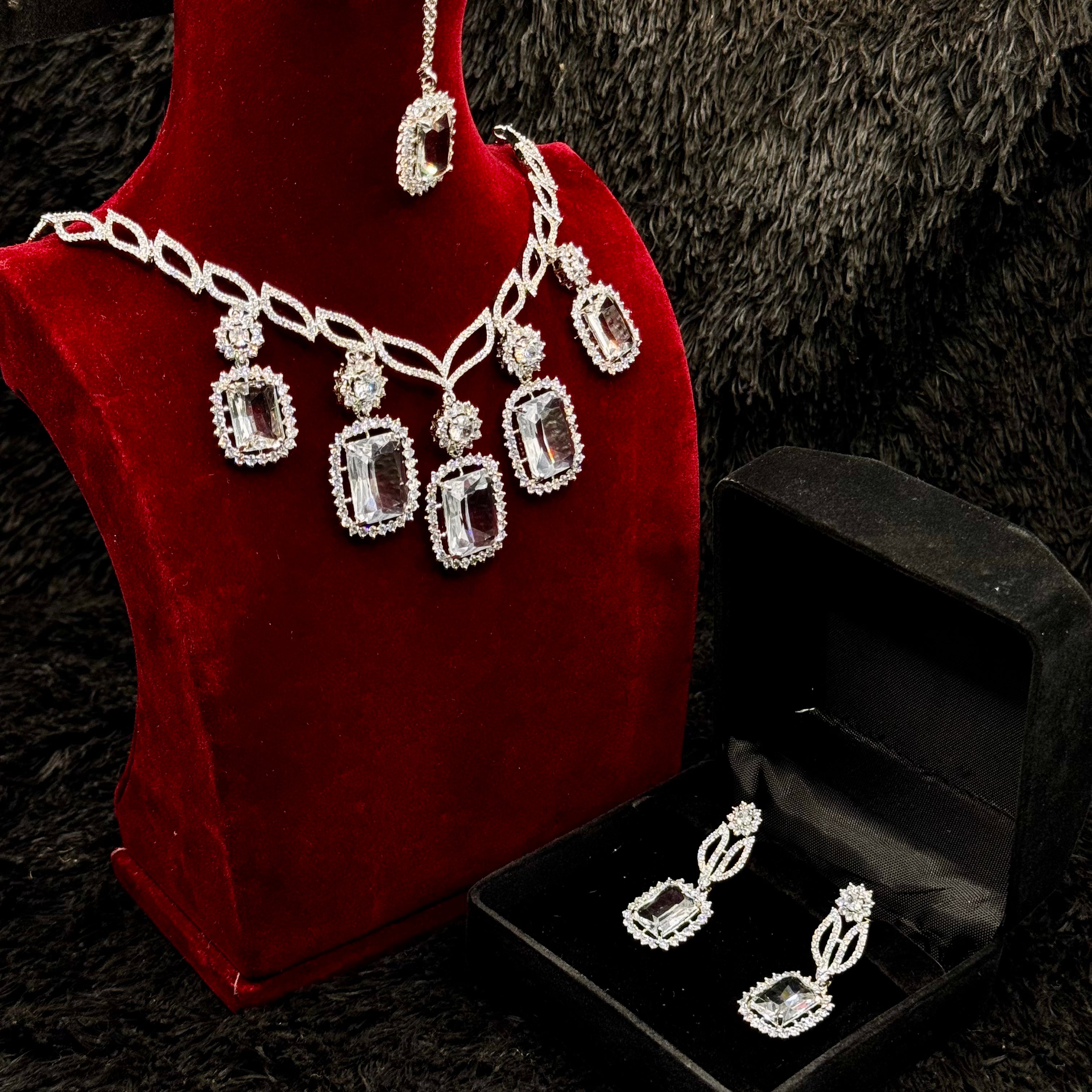 Original Indian Cubic Jewelry Set