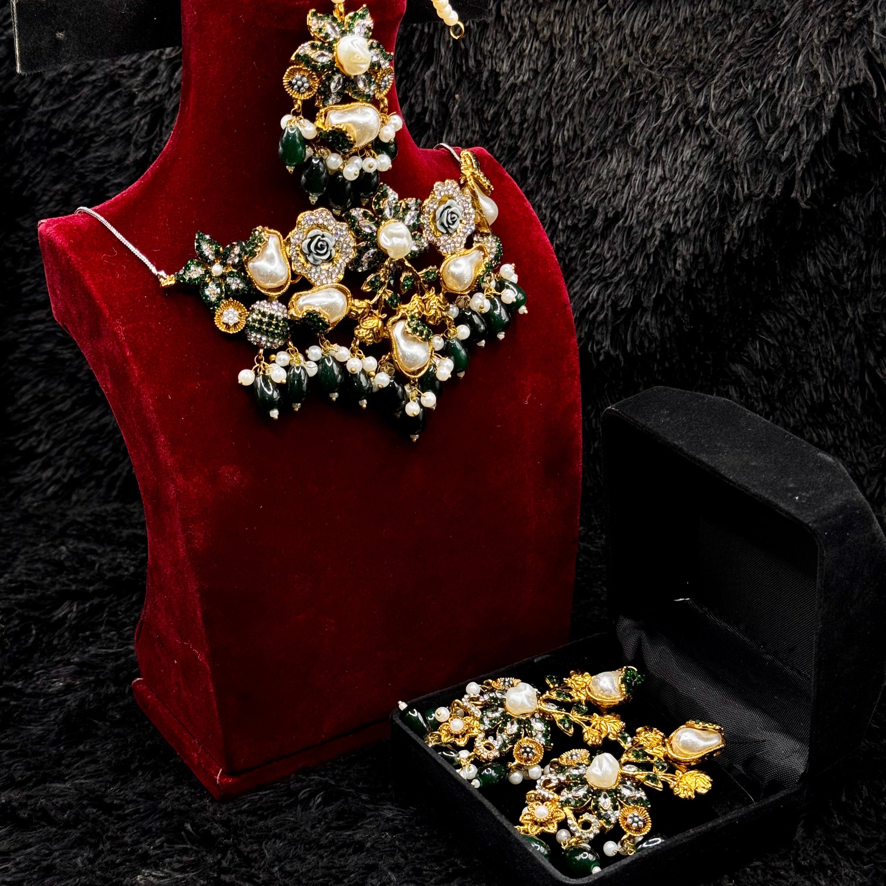 Rajwadi Mother of Pearl Jewelry Set