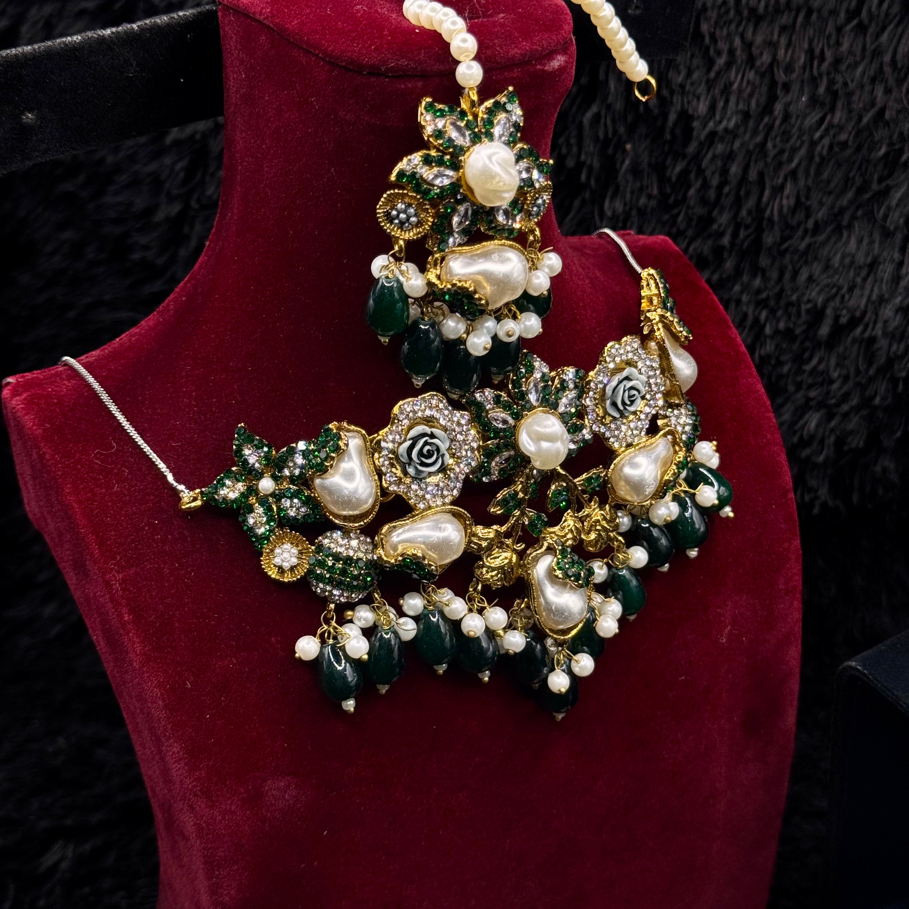 Rajwadi Mother of Pearl Jewelry Set