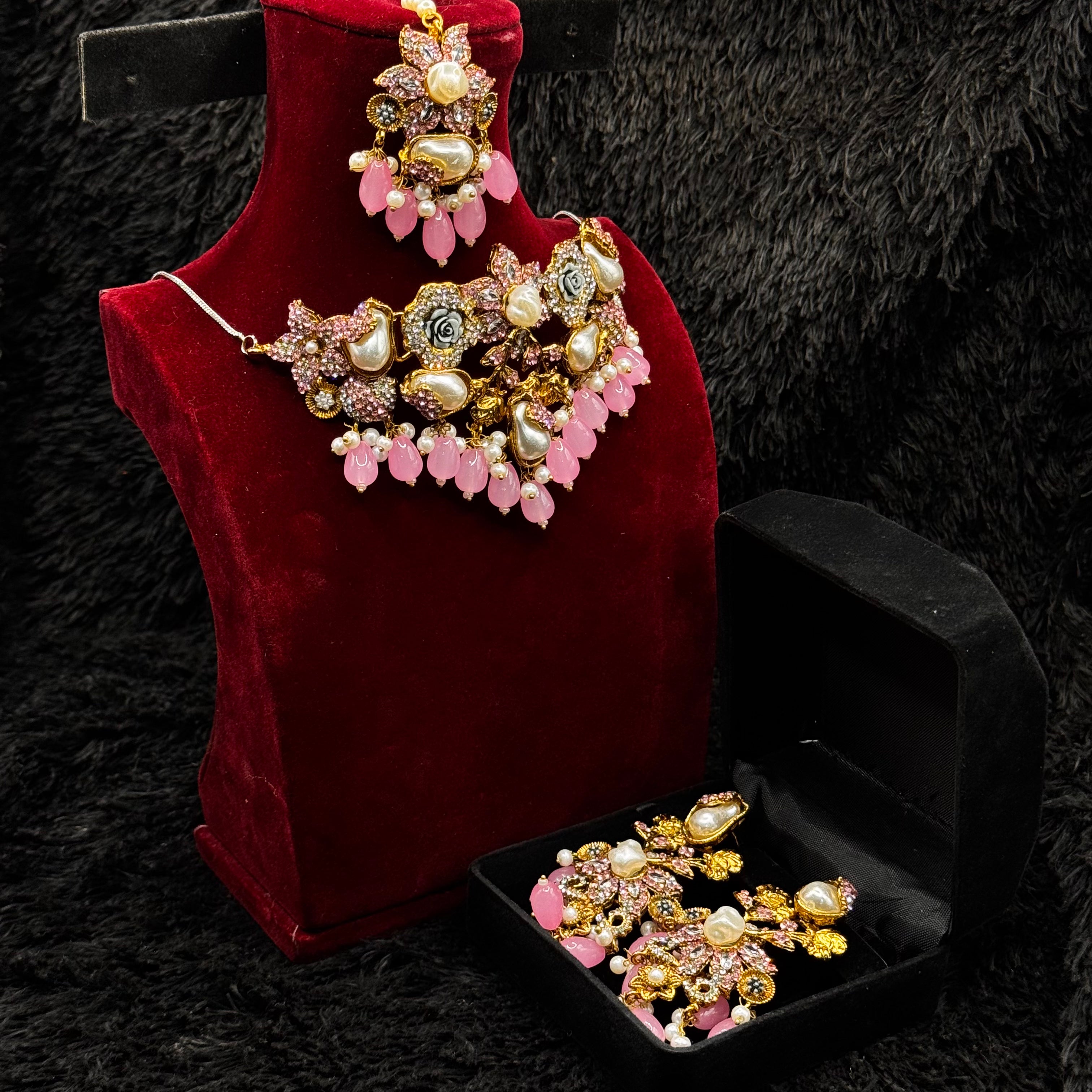 Rajwadi Mother of Pearl Jewelry Set